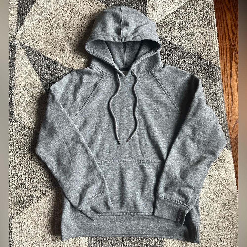 Flint and Tinder Huckberry 10 Year Pullover Hoodie in Medium Heather Grey Size M